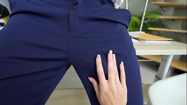 Boss and secretary in the office! Female POV, BJ, Doggy