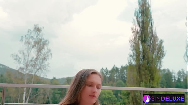 Busty babe gets double fucked outdoors at SinDeLuxe