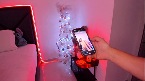 i found the perfect christmas present, it’s a sexy petite blonde next to my tree