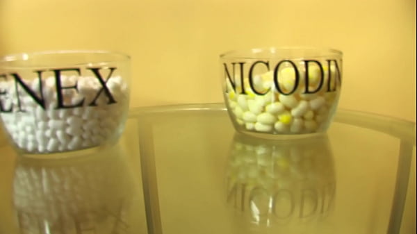 Eventually he’s ready to cum, but he has a foot fetish, so he unloads all over her nylon clad feet