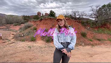 Huge Ass Blonde Gets Creampie Fucking in the Desert – Horny Hiking – POV 4K