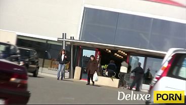 Milf with big tits gets picked at the parking lot then fingered and anal fucked