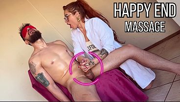 Ruiva Safada em Massagem Erótica com Ele Vendado e Boquete Selvagem Cheio de Tesão