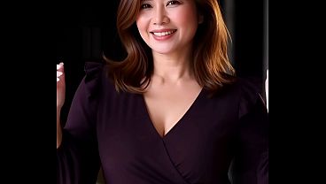 Sensual Busty MILF Tease & Curves Display | AI Generated