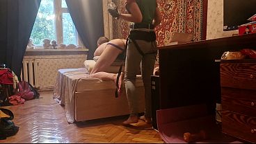 Anastasia Mistress homemade pegging Sasha Earth