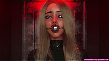 Blonde Slave in Latex Catsuit – Vibrator Trial