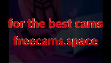 Brunette teen hottie with big natural tits on webcam