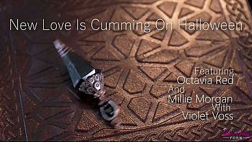 Millie Morgan Blindfolds Violet Voss Then Octavia Red Devours Her Dripping Pussy in Threesome