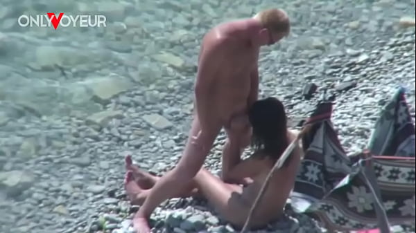 Beach Voyeur. Slut wife gives head and gets fucked in public