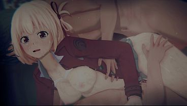 [Lycoris Recoil] Chisato’s “CAFÉ SCANDAL”: Bound & POV Sandwich DP (4K)