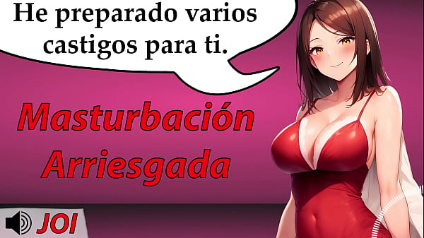 ¡No te corras cuando ella te lo pida! Si lo haces serás castigado. – JOI voz española. Rol ASMR.