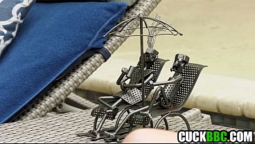 Caged Cuckold Husband Watch Wife Ass Fucked By Monster Black Cock