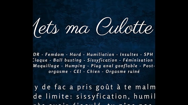 Met ma Culotte 2 – French hardcore audio femdom JOI CEI