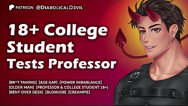18  College Student Teases Her Professor and Gets Held After Class for Discipline || MDom and Dirty Talk || Male Moaning || Audio Roleplay for Women