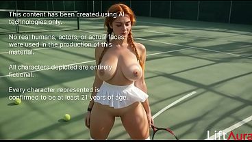 I met a busty redhead at the tennis court who fucks like the dirtiest little slut[AI]
