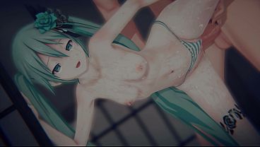 [Project Sekai] Miku’s “DIGITAL DIVA DEFILED”: Bound Vocaloid & POV Gangbang (4K/60FPS)