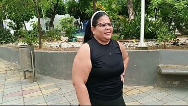 BBW culona sexy del GYM me la termino follando y le dejo el coño lleno de leche.