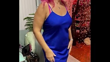Beautiful blonde wife makes boring sexy .