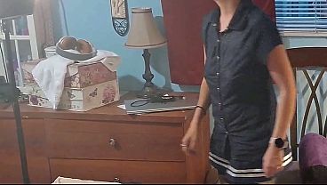 Horny 18yo southern blonde teen Savannah Chavez collects black men and locks them in her garage for her personal fuck toys