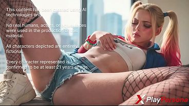 This crazy bitch Harley Quinn begged for wild hardcore, and I ruthlessly wrecked her dripping slit [AI]