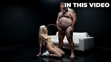Trailer : Desperate Skinny Blonde Wife Pays Rent with Fat Hairy Man – Sweat Licking, Piss & Creampie (AI Generated)