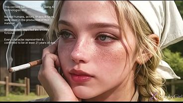 A smoking country girl invited me to touch her melons…I banged this juicy blonde with sweet tits in every hole whilst she moaned and came!! [AI]