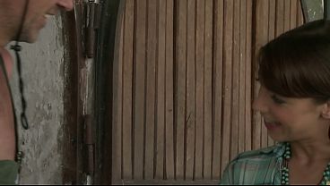 A young French beauty ass-fucked by a peasant next to the stable