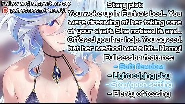 Furina helps you to solve a “morning boner” issue (JOI)