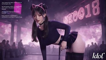 Japanese Idol Slut Bouncing While Getting Creampied by Manager After Concert.[AI]