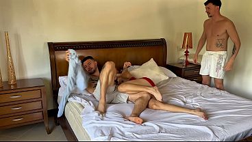 I Fucked My Friend’s Wife Right in Front of Him, and We Took Her Hard with a Double Penetration – Andrea Castro